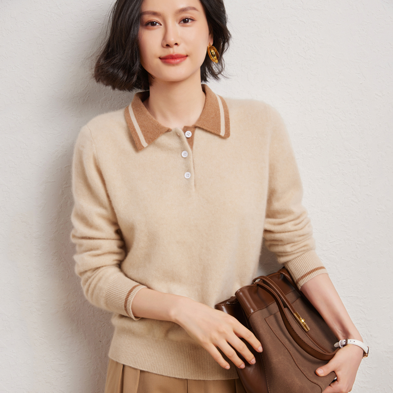 Winter Clothing For Woman - Jersey con cuello tipo Polo de
