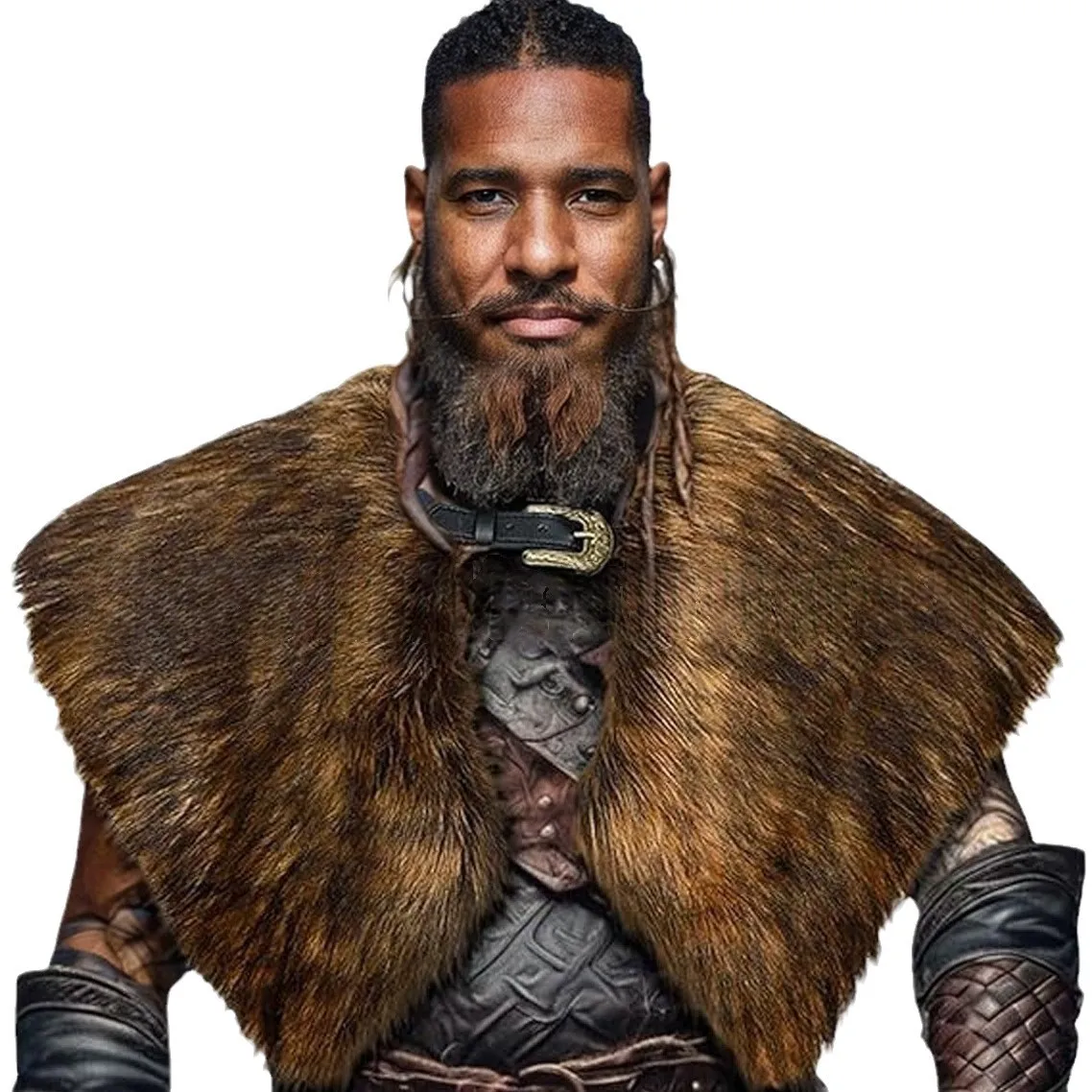 Winter Clothing For Woman - Capa de Guerrero Vikingo con Cuello