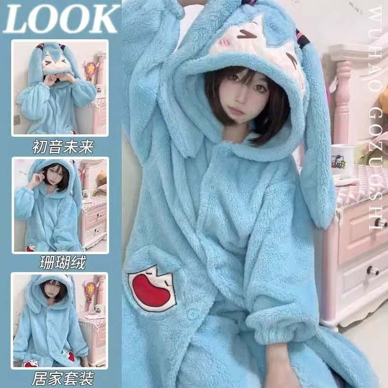 Winter Clothing Anime - Pijamas de Anime Miku, Lindos Pijamas