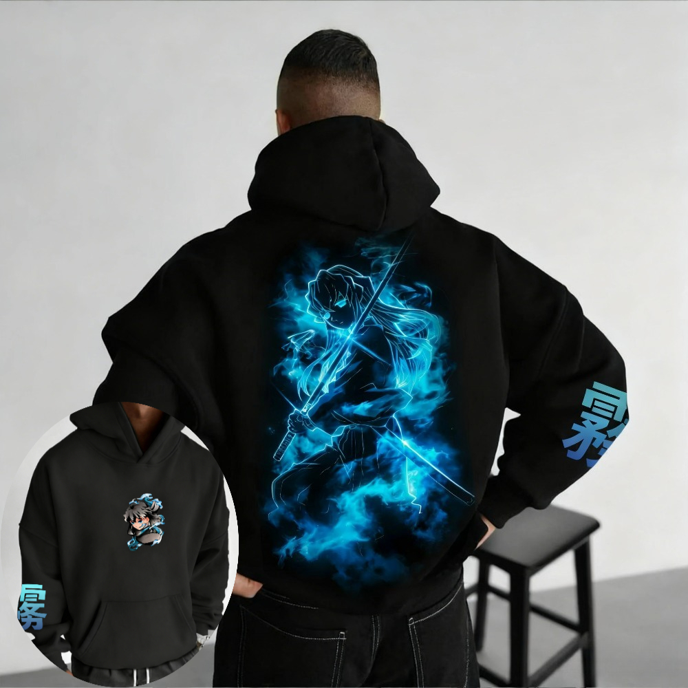 Winter Clothing Anime - Sudadera con capucha Demon Slayer para