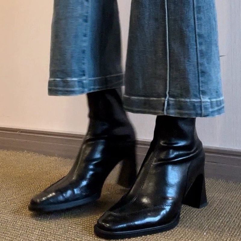 Winter Clothing For Woman - Botines de tacón alto para mujer,