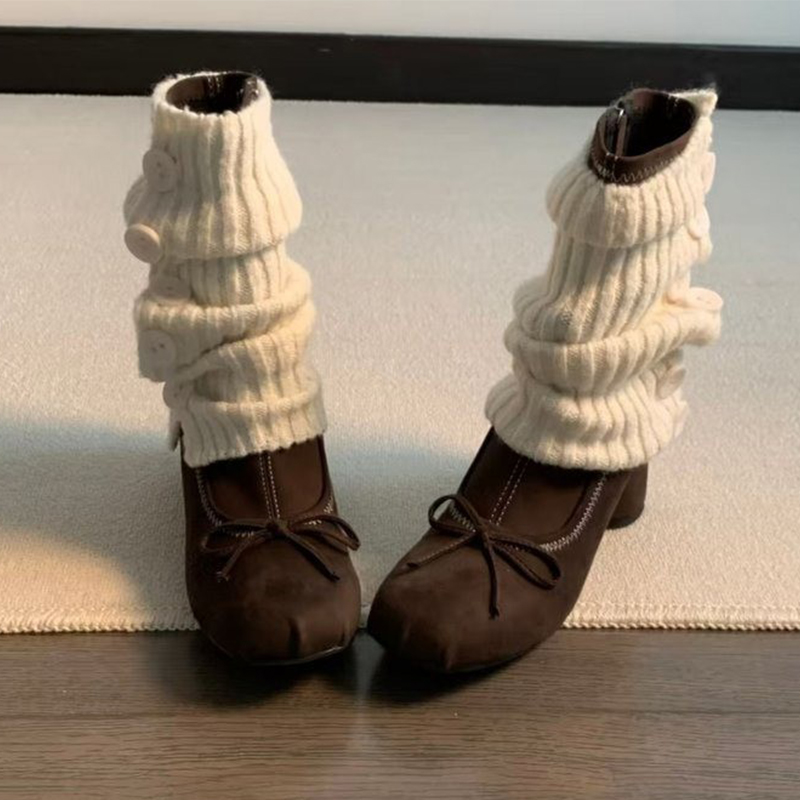 Botas de tacón alto con lazo p - Winter Clothing For Woman reseña y precio