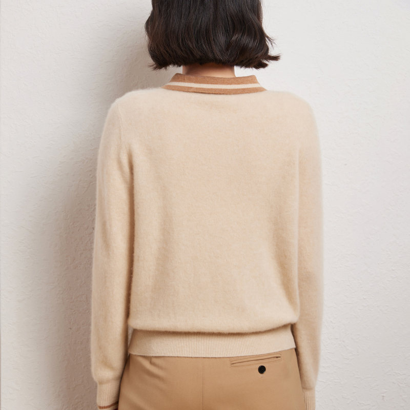 Jersey con cuello tipo Polo de - Winter Clothing For Woman reseña y precio