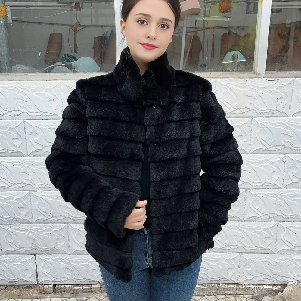 OFTBUY abrigo de piel auténtic - Winter Clothing Store reseña y precio