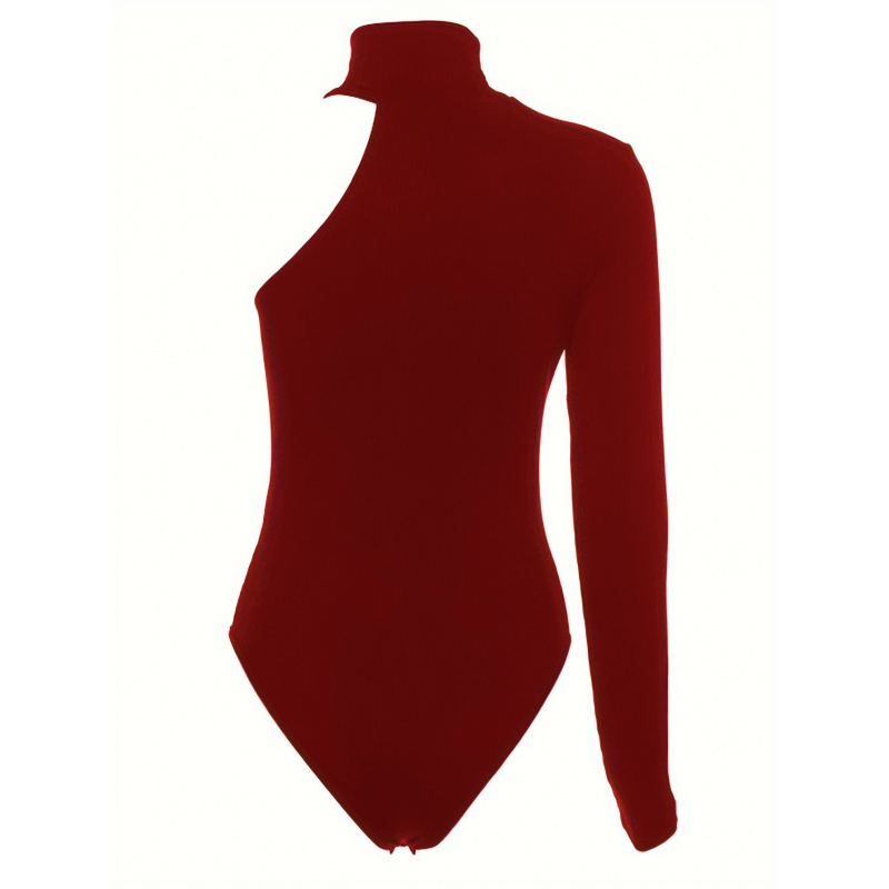 Body de punto acanalado asimét - Winter Clothing For Woman reseña y precio