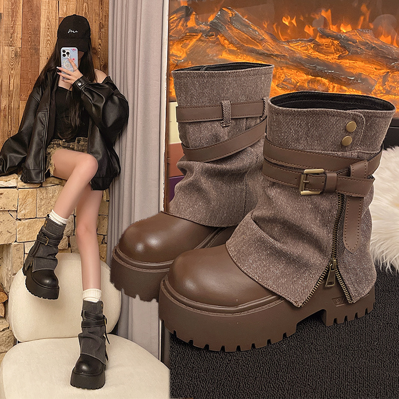 Botines para Mujer, Estilo Vaq - Winter Clothing For Woman reseña y precio