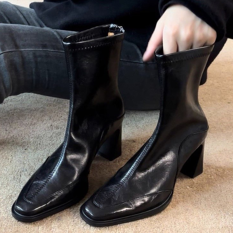 Botines de tacón alto para muj - Winter Clothing For Woman reseña y precio