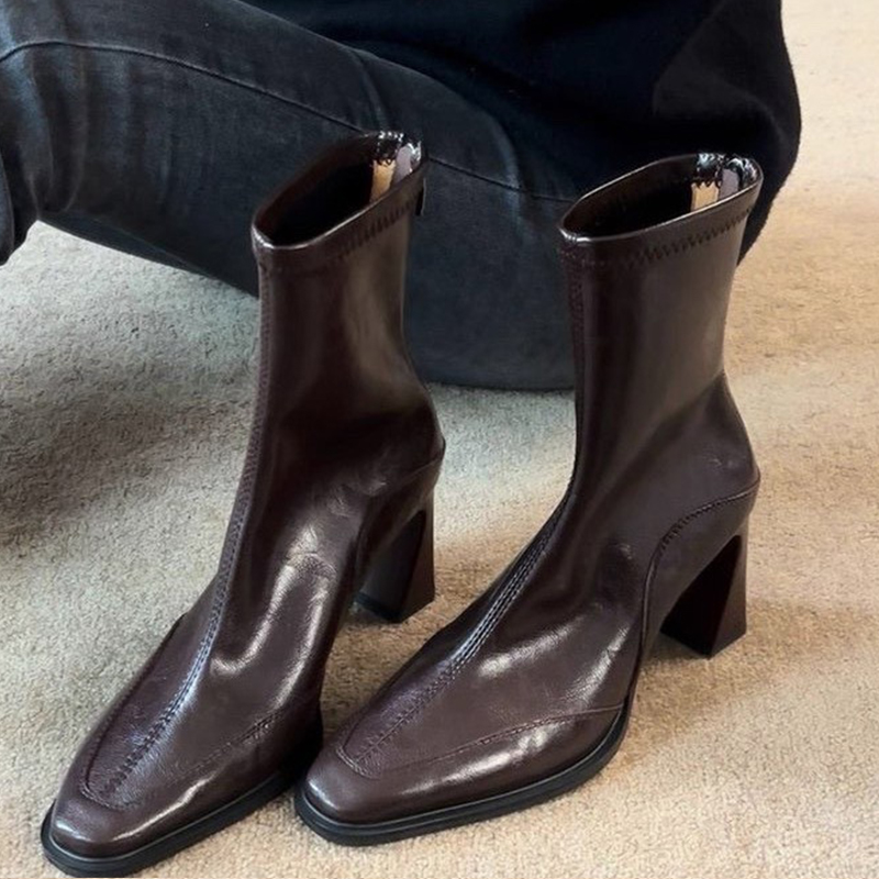 Botines de tacón alto para muj - Winter Clothing For Woman reseña y precio